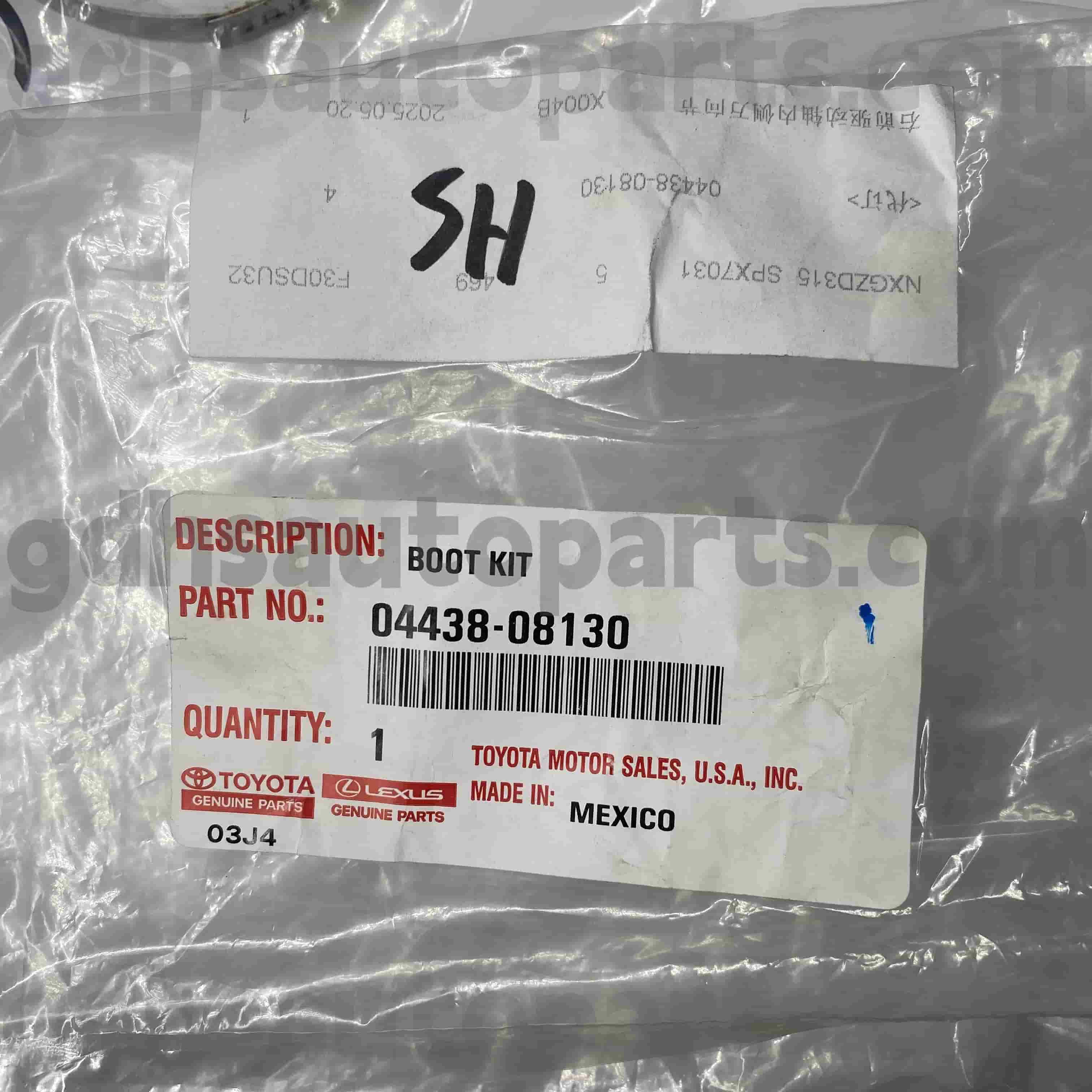 04428-08130 Toyota оригинални делови CV Boot за шасија бр. GSV40/60 GSL3#