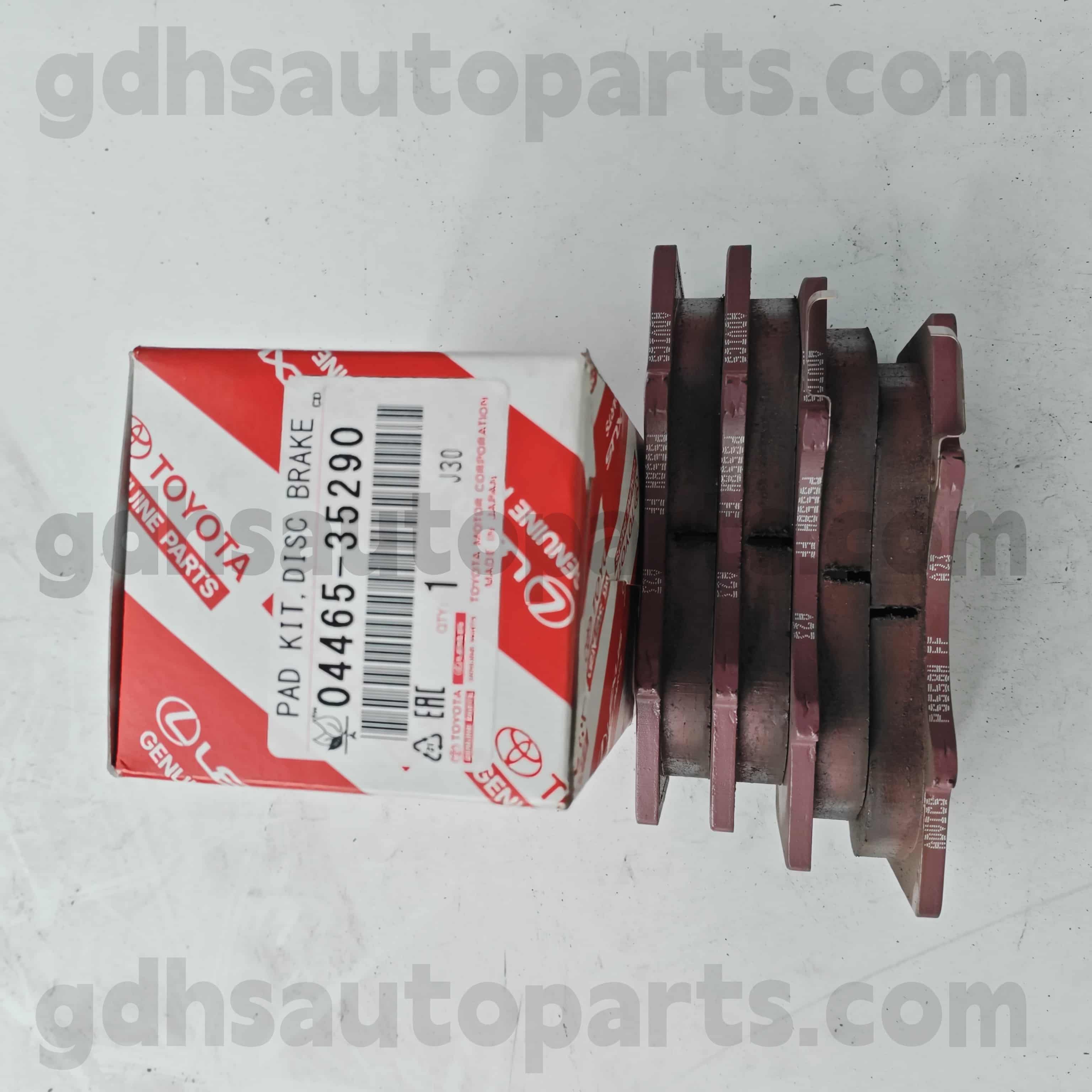 04465-35290 Toyota оригинални делови предната подлога за сопирачките за Land Cruiser Prado 、 Fortuner 、 FJ Cruiser 、 Hilux 、 Sequoia Chassis No.grj12#, KDJ120, KZJ120, LJ12#, RZJ12#, TRJ12#.. ARL, GCC, GEN