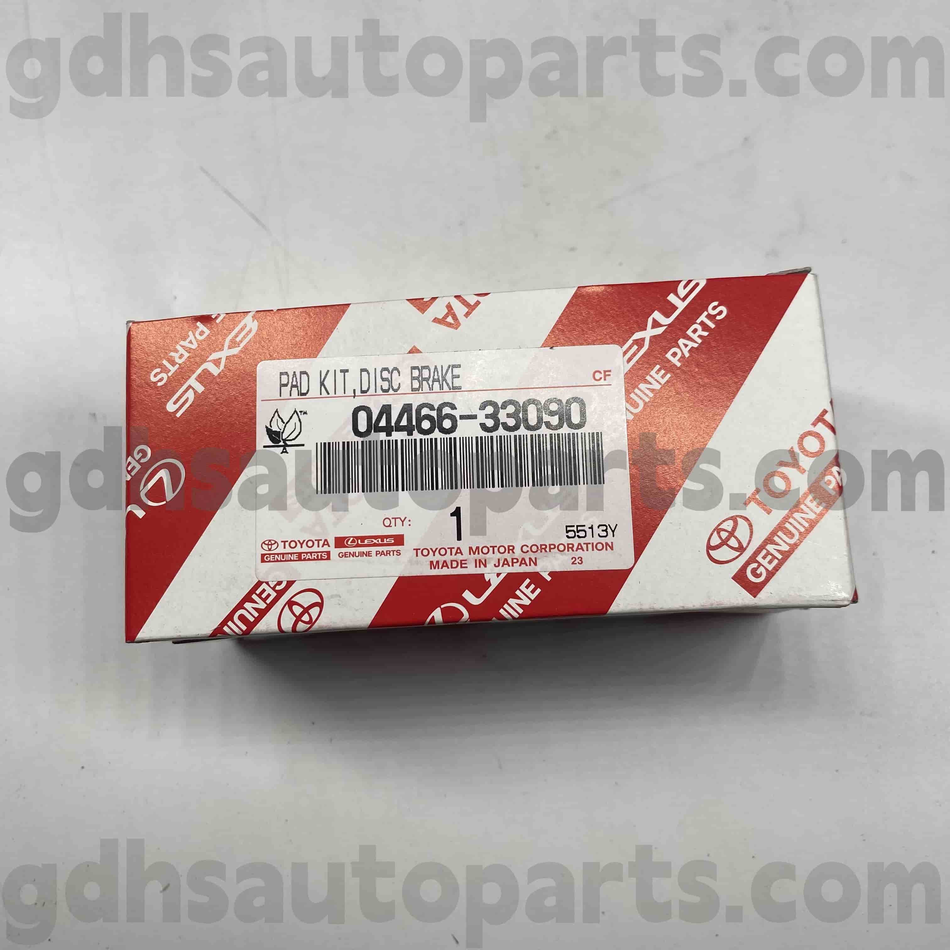 04466-33090 Toyota оригинални делови Задни влошки за сопирачките за Camry, Lexus ES300/330 Шасија бр. ACV30 MCV30 ES