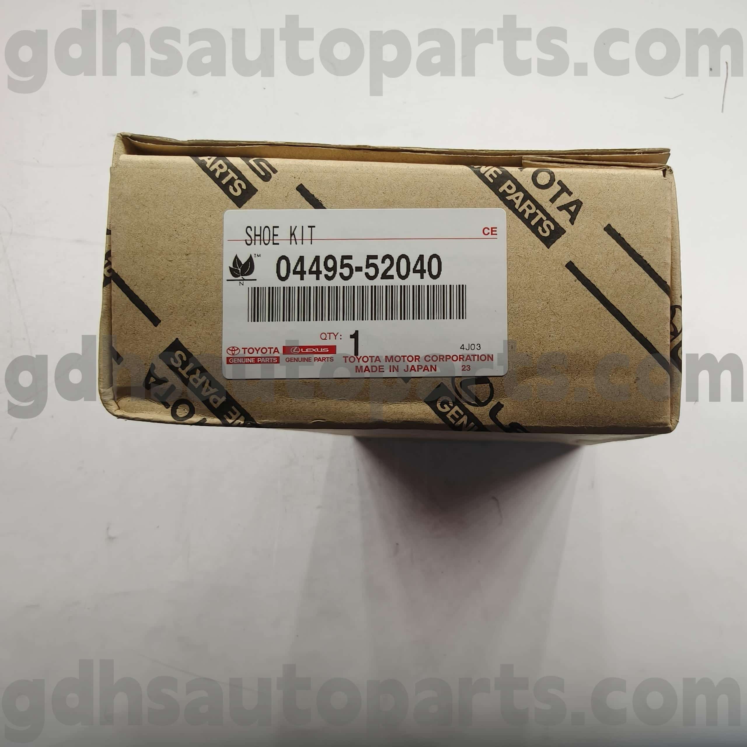 04495-52040 Toyota оригинални делови сопирачки влошки за Celica, Toyota XA, Platz Chassis No. AXP4# ZZE12#