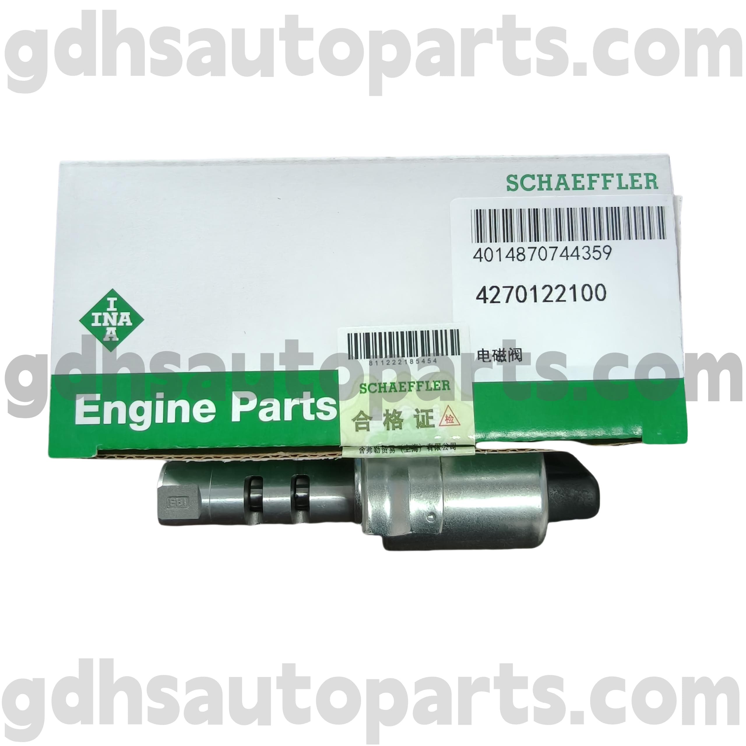 4270122100 Schaeffler Ina Camshaft Elenoid Valve за Range Rover Evoque, Land Rover Freelander 2, Range Rover OE бр. LR025652