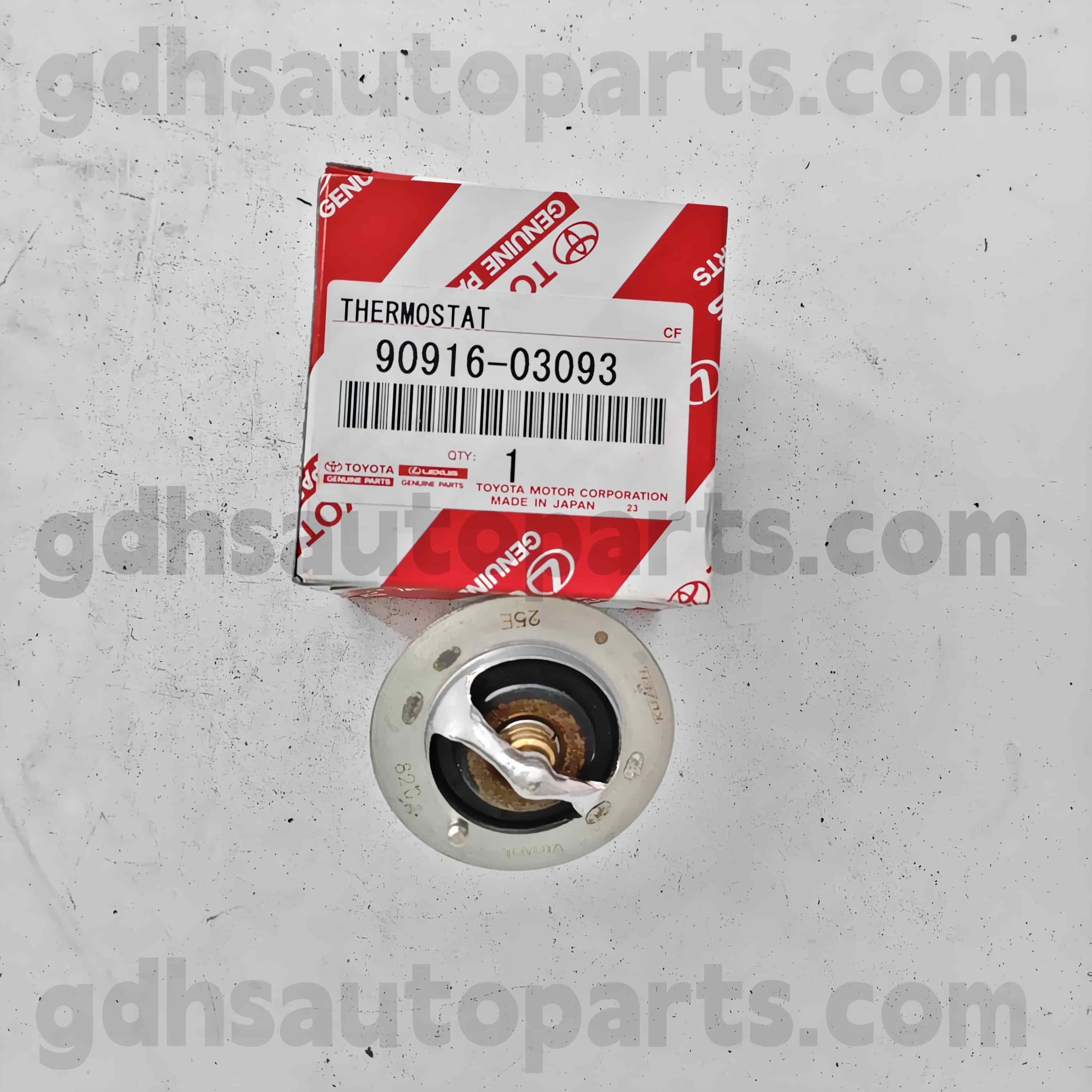90916-03093 Toyota Оригинални делови Термостат за такома 、 hilux 、 круна 、 Круна 、 Lexus GS300 、 Land Cruiser Prado Chassis No. 1Jzgte, 1jzge..jzx11#